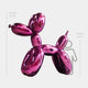 The Phantom Purple Balloon Dog Sculpture by Giant Sculptures mesmerizes with its contemporary design, standing 100 cm tall.