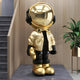 Celestial Gold Astronaut Beats Sculpture - 150cm