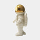 The Cloud White Stardust Astronaut Figure by Giant Sculptures is a 34cm resin masterpiece featuring a white astronaut with a gold visor, intricately detailed spacesuit, and backpack. Perfect for space enthusiasts, it stands on a plain background in side profile view.