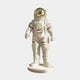 The Cloud White Space Astronaut Standing Sculpture by Giant Sculptures is a striking 88cm piece, featuring a white suit with red accents on a round base. Its gold reflective helmet and extended arms enhance its modern allure, making it ideal for space decor lovers.