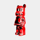 Ruby Red Bear Sculpture - 50cm