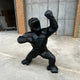 Black Stone Gorilla Sculpture - 135cm