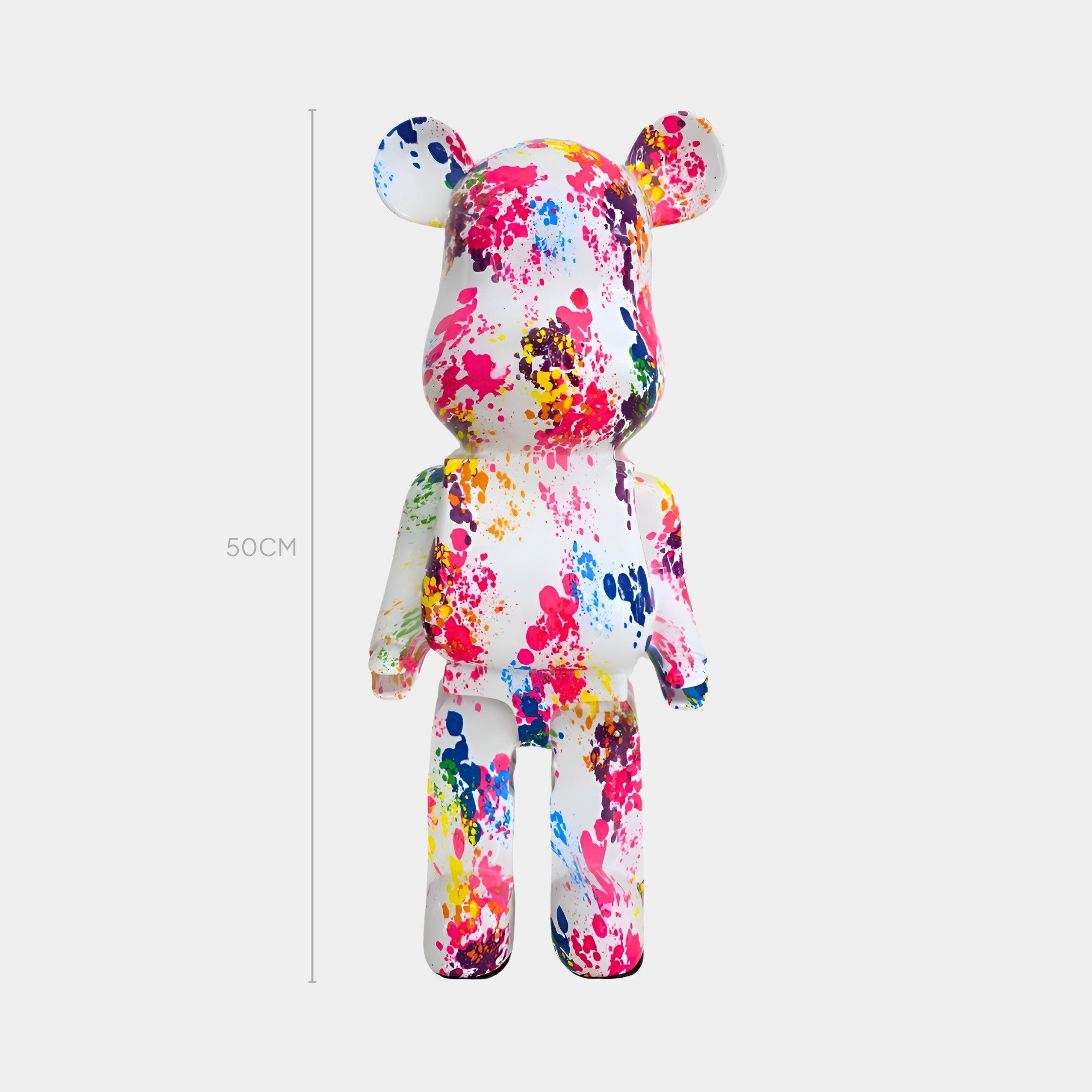 Splatter Bear Sculpture 50cm | Contemporary Bear Art