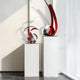 Ribbon Red Abstract Steel Sculpture - 73cm