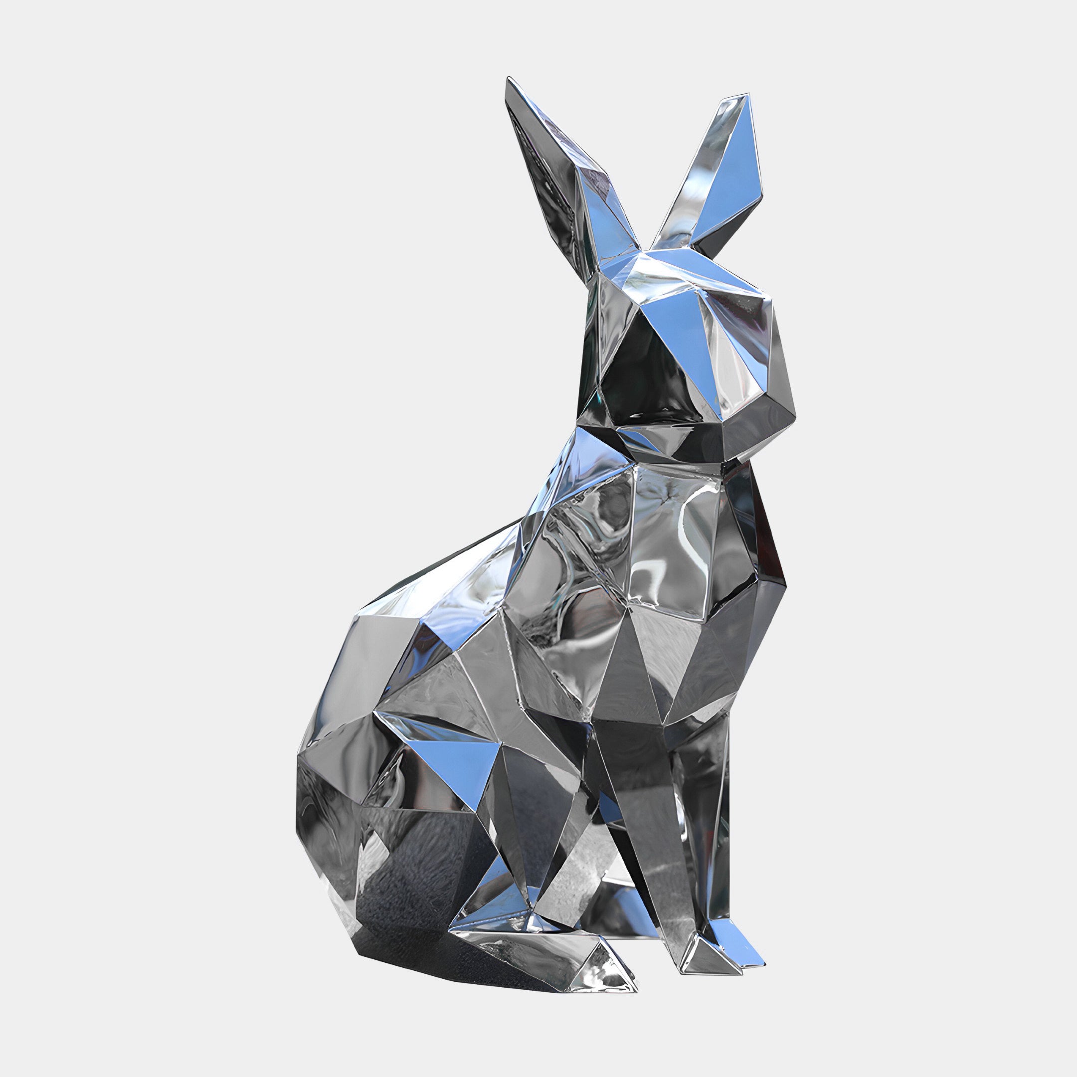 Coco Rabbit Steel Outdoor Sculpture - 61cm