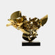 Petal Fusion Gold Organic Steel Sculpture - 70cm