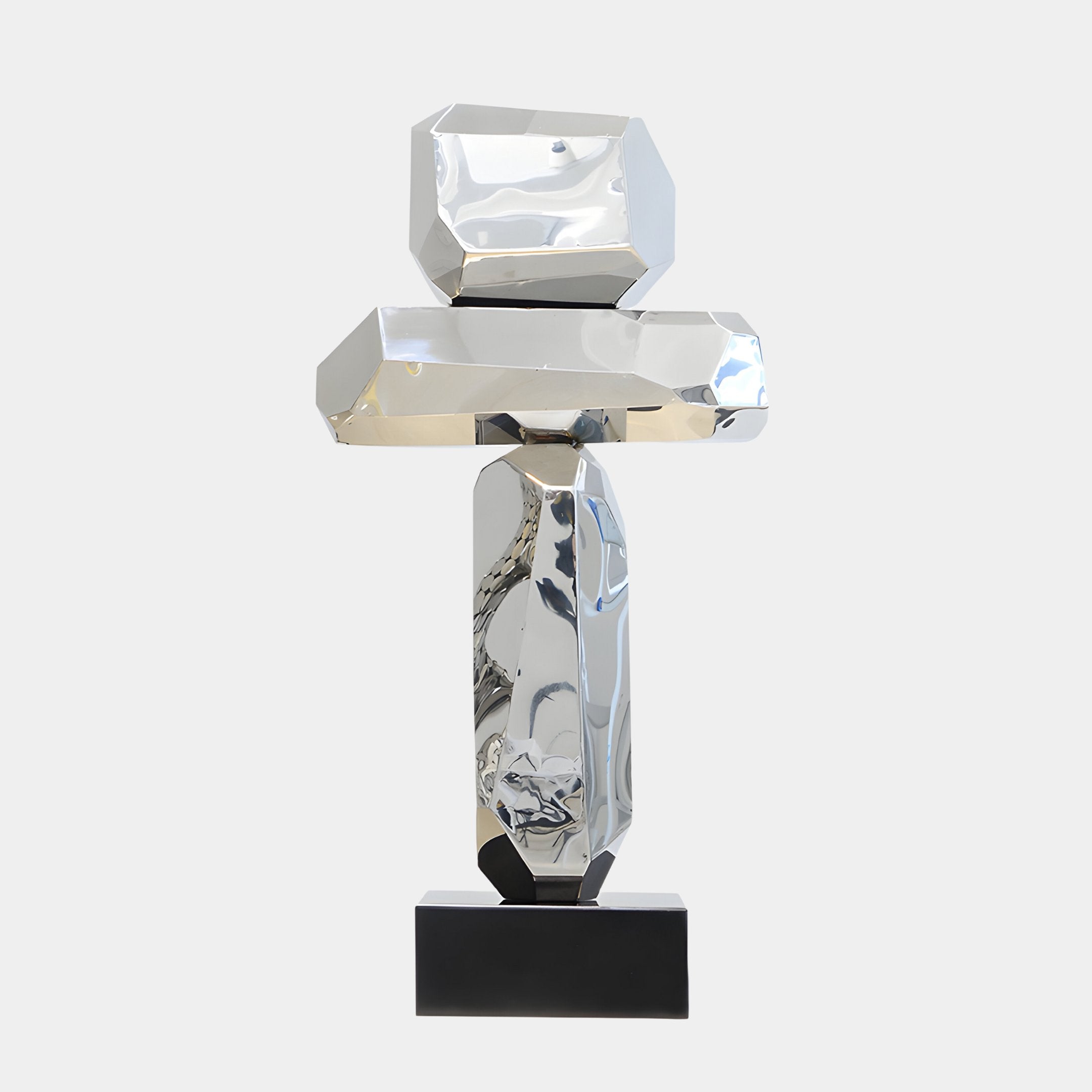 Monoform Stone III Steel Sculpture - 89cm