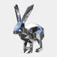 Coco III Rabbit Steel Outdoor Sculpture - 47cm