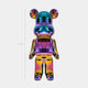 50cm Colour Shift bear sculpture with dynamic chromatic transitions, front view.