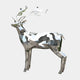 Mystic Deer II Geometric Steel Outdoor Sculpture - 197cm