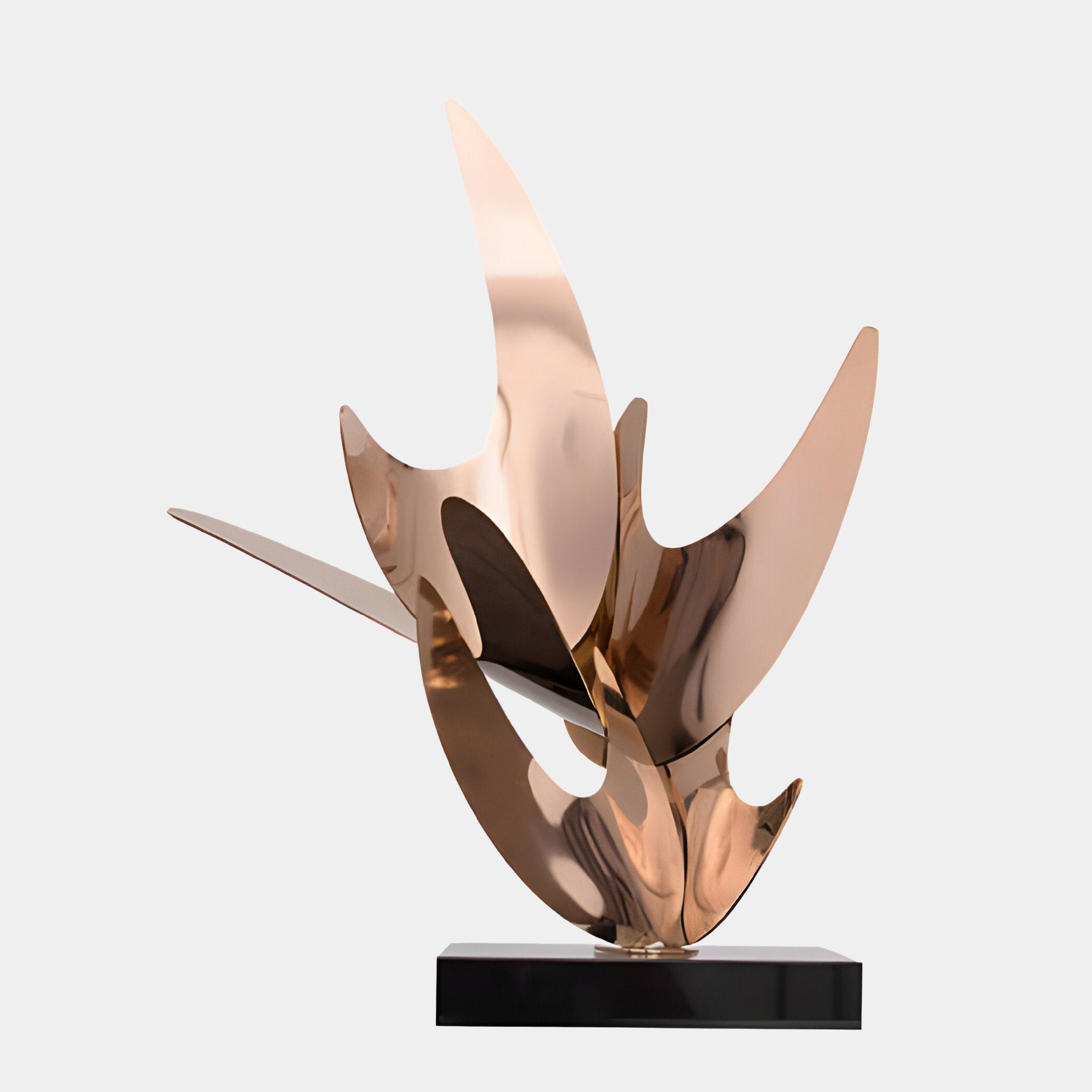 Zephyr Copper Abstract Steel Sculpture - 71cm