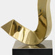 Sway Gold Abstract Steel Sculpture - 65cm