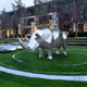 Rhino Geometric Steel Outdoor Sculpture - 210cm