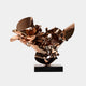 Petal Fusion Copper Organic Steel Sculpture - 70cm