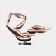 Breeze Copper Organic Abstract Steel Sculpture - 74cm