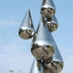 Teardrop Abstract Steel Outdoor Sculpture - 161cm