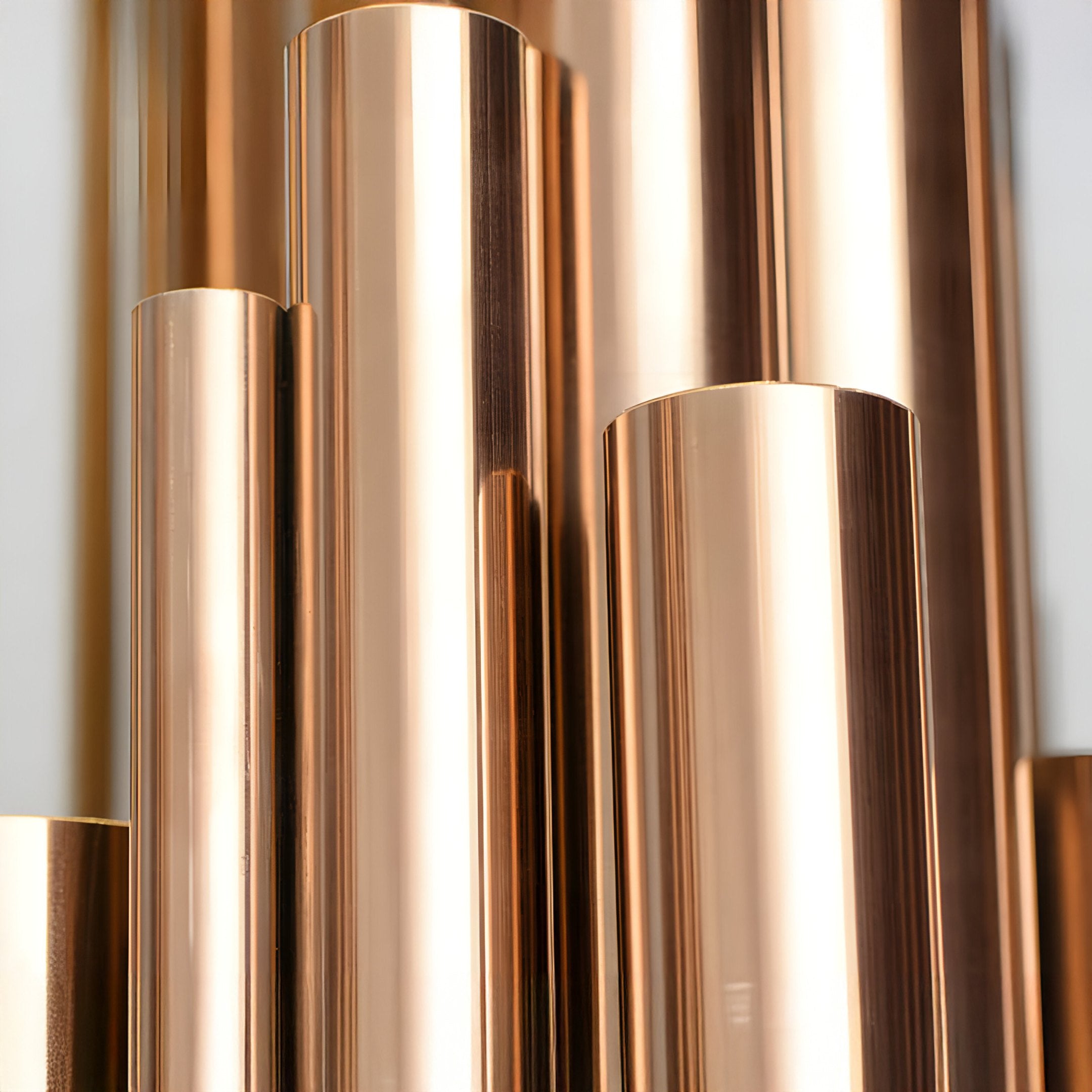 Strata Copper Abstract Steel Sculpture - 165/220cm