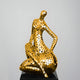 Solace Gold Abstract Steel Sculpture - 81cm