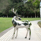 Noble Deer Geometric Steel Sculpture - 158cm