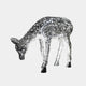 Luminous Deer Silver Steel LED Sculpture - 90cm