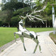 Noble Deer II Geometric Steel Sculpture - 198cm