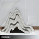 Mountain Range Silver Abstract Steel Sculptures