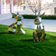 Coco III Rabbit Steel Outdoor Sculpture - 47cm