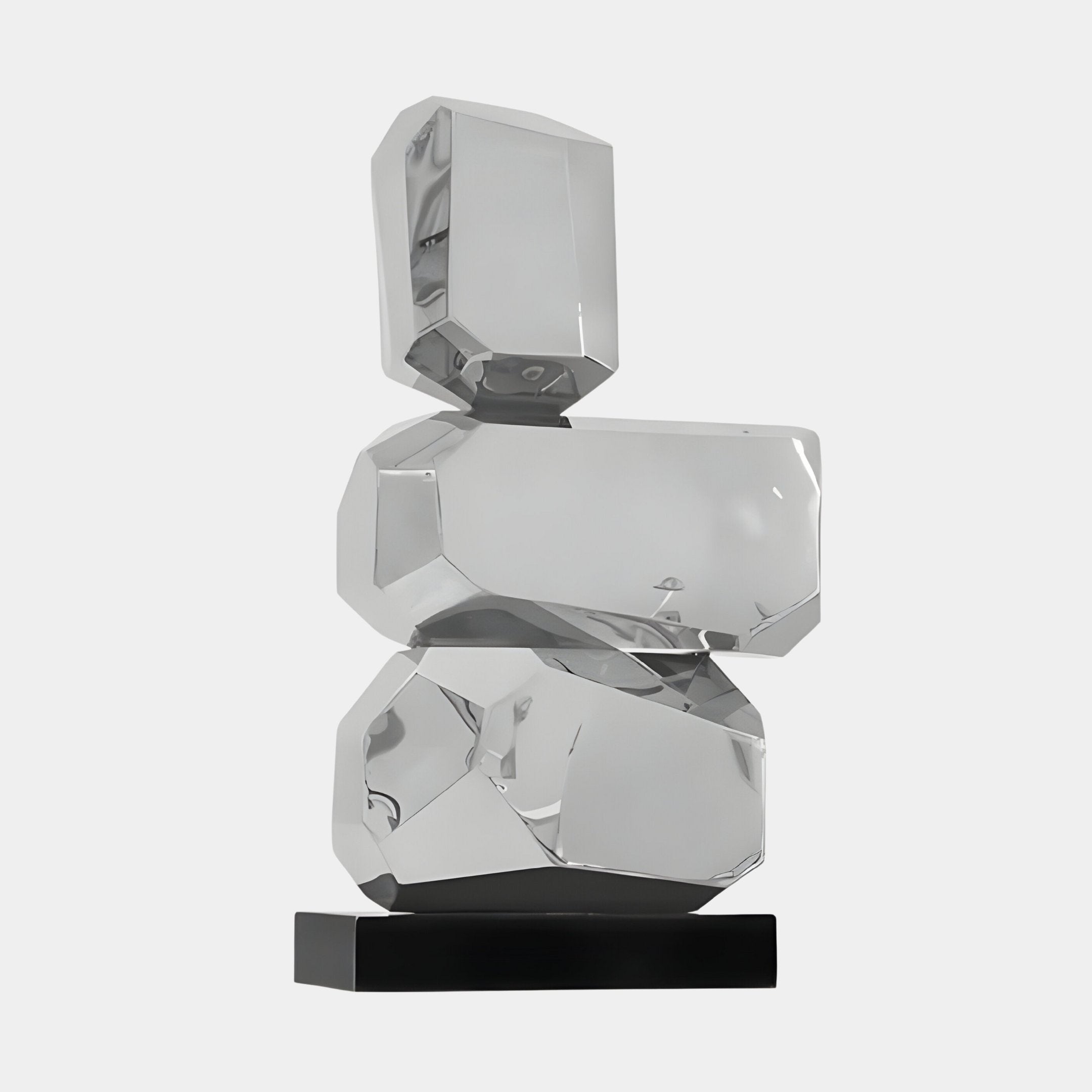 Monoform Stone II Steel Sculpture - 73cm