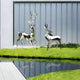 Noble Deer IV Geometric Steel Sculpture - 258cm