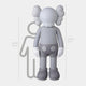 The Slay Grey Iconify Standing Sculpture by Giant Sculptures embodies modern sophistication with its large, cartoon-style design featuring gloved hands and rounded ears. It stands impressively at 220 cm (7 ft 2 in), shown alongside a 160 cm (5 ft 3 in) human figure for scale.