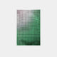 The Reflexion Green Gradient Cube Mosaic 3D Wooden Wall Art by Giant Sculptures features a vertical grid of small squares, creating a cube mosaic with dark-to-light green gradient effects on a subtle green background.