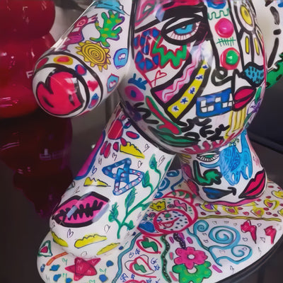 Andre Gacko Pop Art Bear Sculpture Video